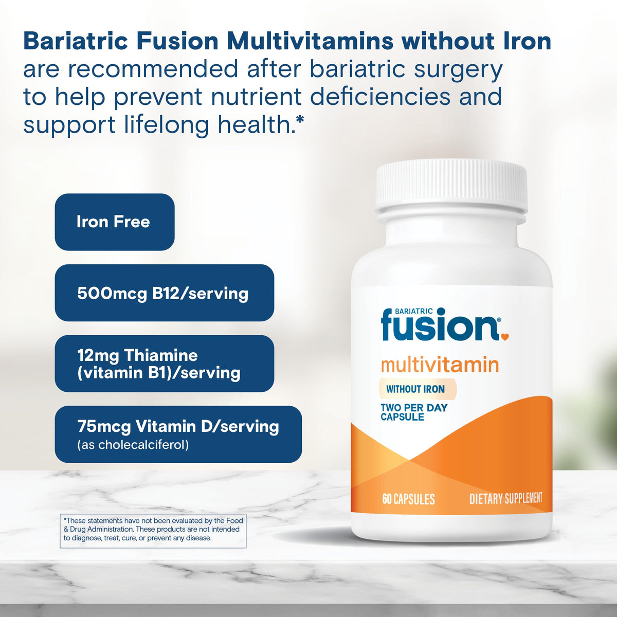 Bariatric Fusion multivitamin dosage instructions