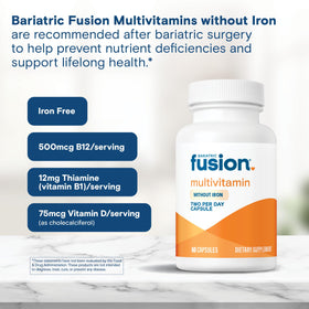 Bariatric Fusion multivitamin dosage instructions
