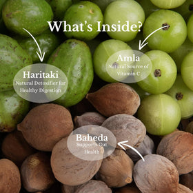 BASIC AYURVEDA Triphala Juice serving suggestion
