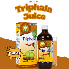 BASIC AYURVEDA Triphala Juice with glass of water