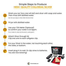 Battery-powered option for Colloidal Silver Generator