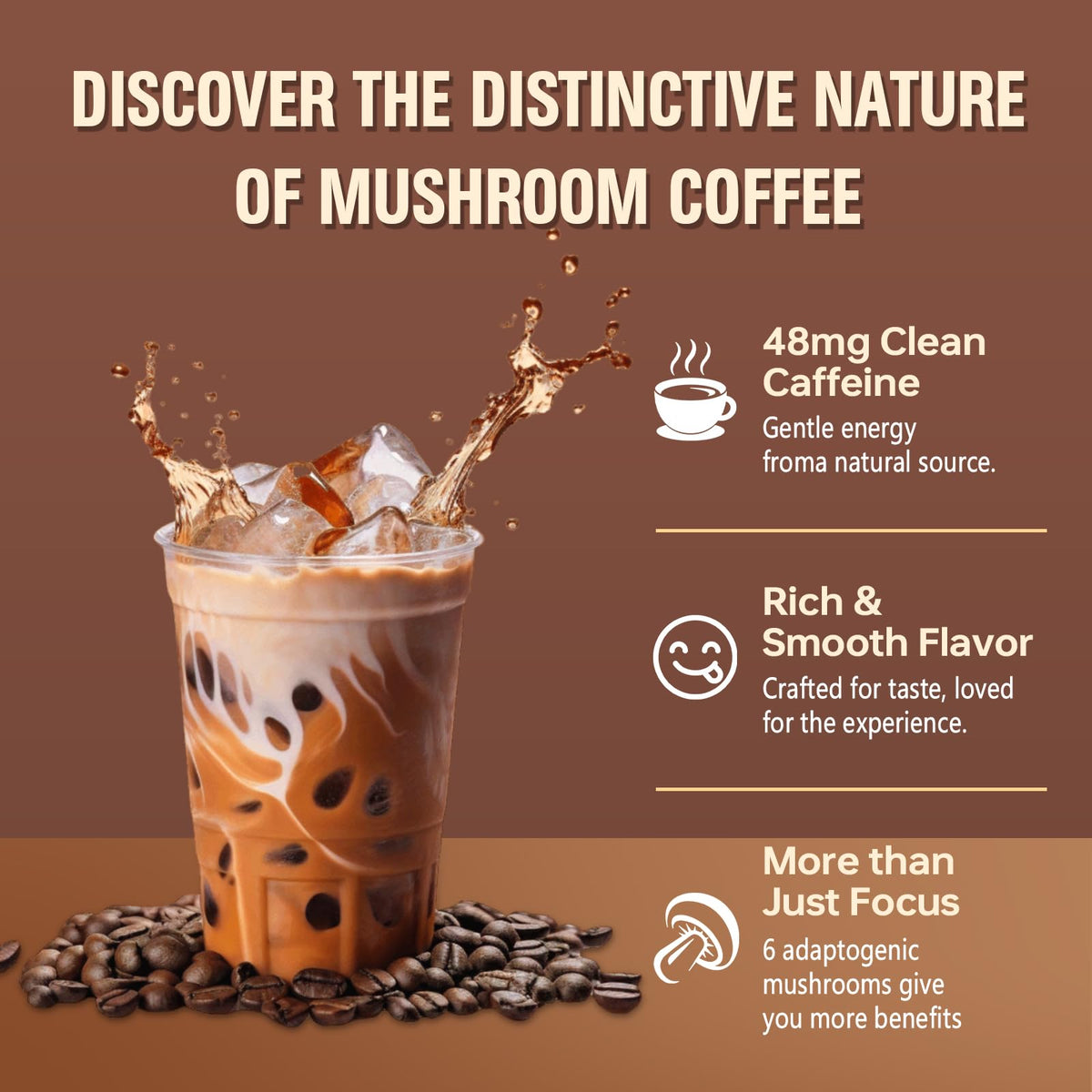 Bcuelov Mushroom Coffee nutritional information