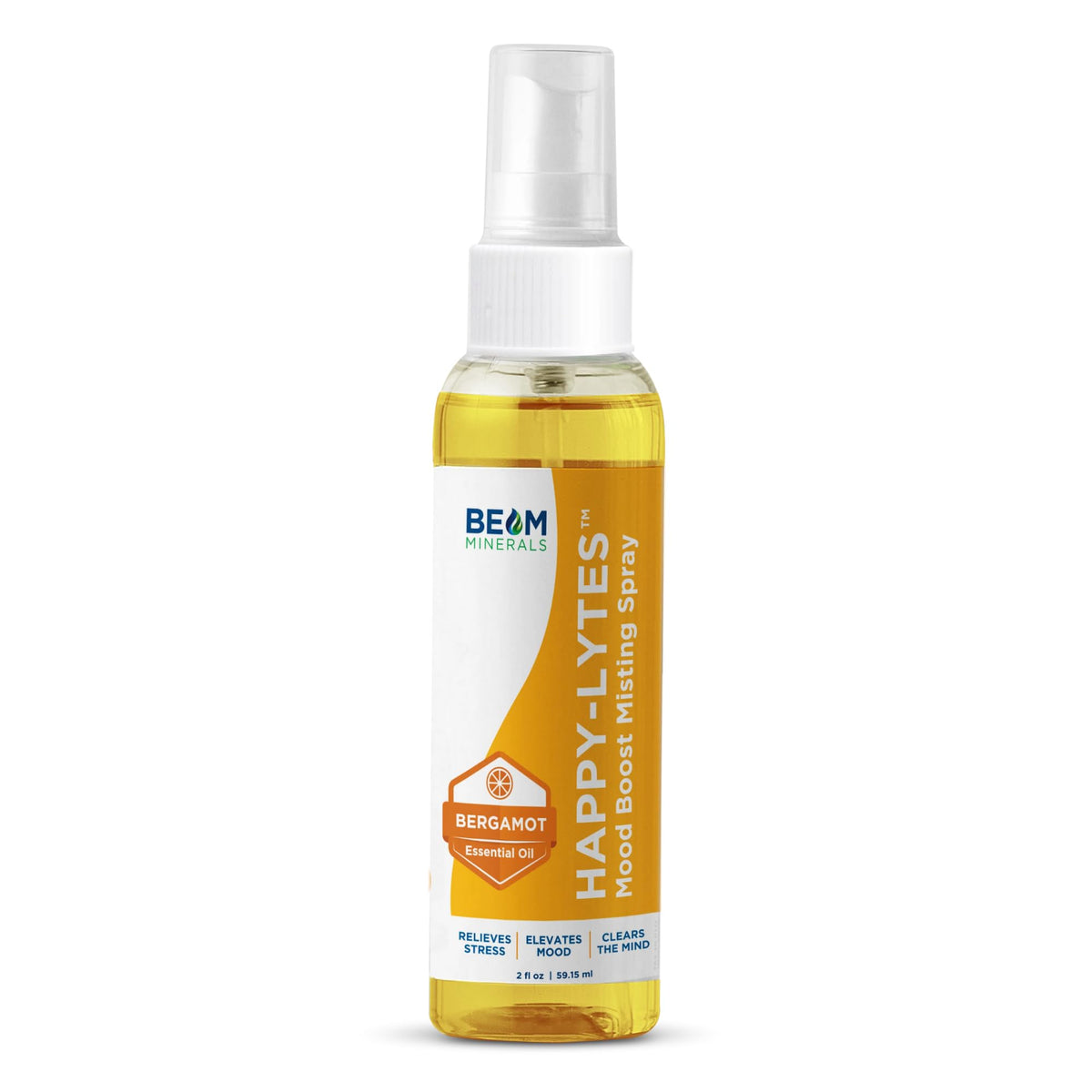 BEAM Minerals Happy-Lytes Mood support Spray 2 fl Oz front view