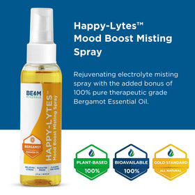 BEAM Minerals Happy-Lytes Mood support Spray 2 fl Oz in a lifestyle setting