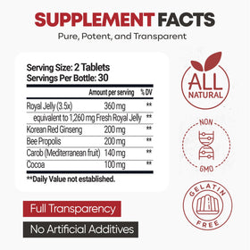 BEE & YOU Ginseng Tablets lifestyle scene on a table