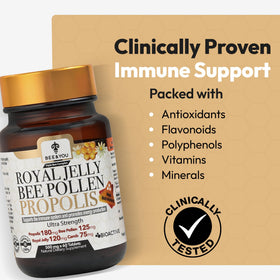 BEE & YOU Royal Jelly Tablet close-up of tablets