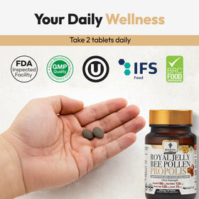 BEE & YOU Royal Jelly Tablet in natural setting