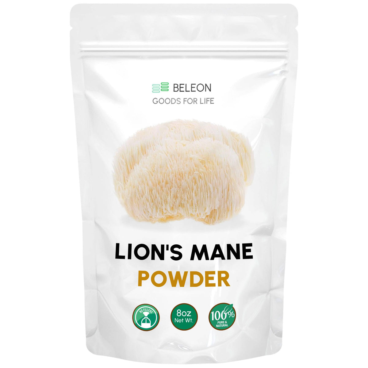 Beleon Goods For Life Lion's Mane Powder 250g front view