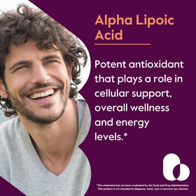 BESTVITE Alpha Lipoic Acid 100mg 240 capsules side view