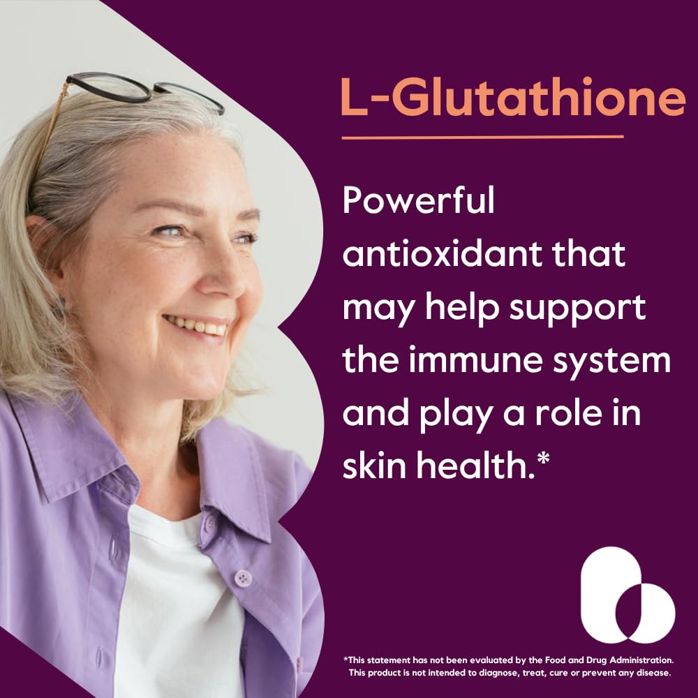 BESTVITE L-Glutathione 250mg vegan supplement bottle side view