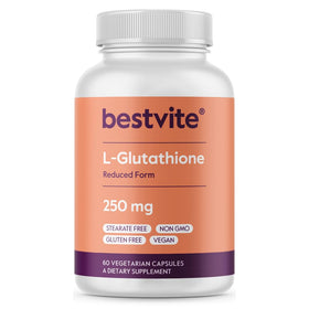 BESTVITE L-Glutathione 250mg vegan supplement front view