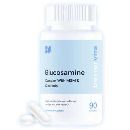 Bettervits Glucosamine Chondroitin MSM supplement front view