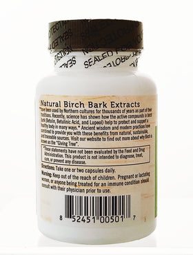Betula Botanicals Birch Bark Extract package side view