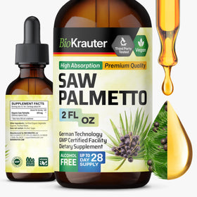 BIO KRAUTER Saw Palmetto Tincture 2 Fl.Oz front view