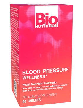 Bio Nutrition Blood Pressure Wellness Tabs bottle front view