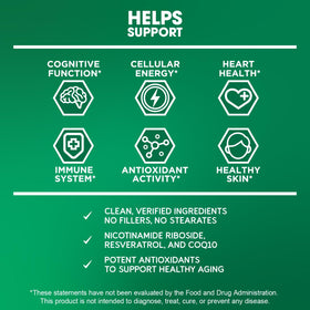 BioEmblem NAD+ 300mg capsules on table
