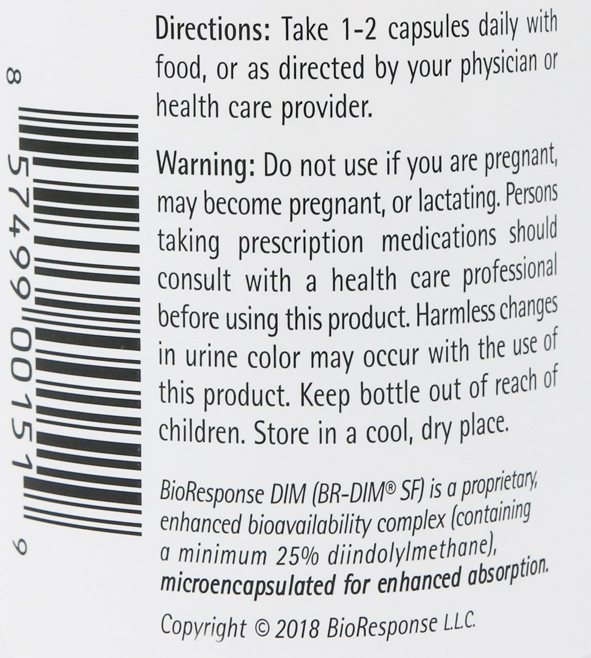 Bioresponse DIM 150 3 Pack packaging display