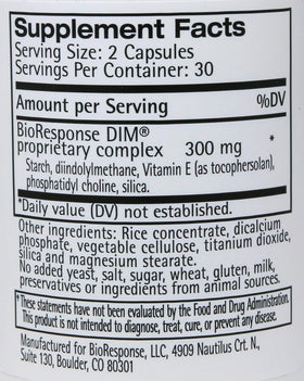 Bioresponse DIM 150 60 Capsules side view