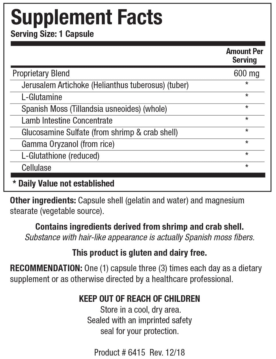 BIOTICS RESEARCH IPS supplement bottle with label