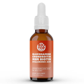 BIOTOPLEVEL Liquid Glucosamine front view 82g bottle