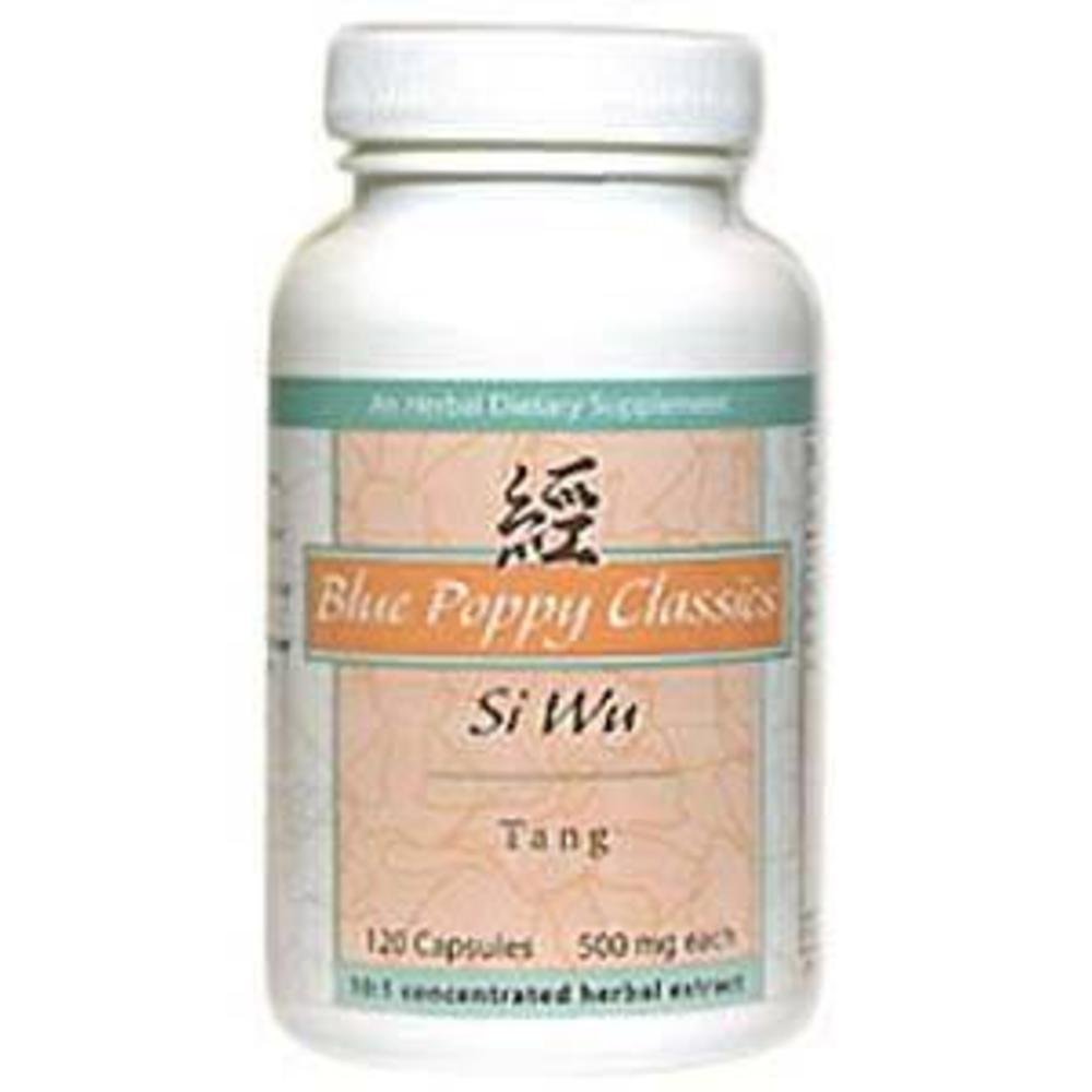 Blue Poppy Si Wu Tang 120 Capsules front view with label