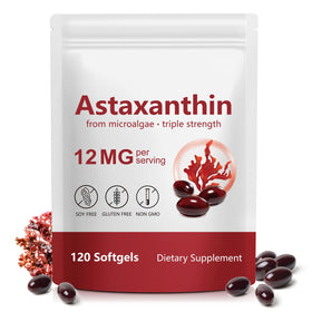 BOIUOITI Astaxanthin 12mg Softgels front view