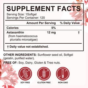 BOIUOITI Astaxanthin Softgels opened pouch showing softgels