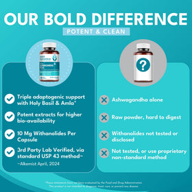 Bold Botanica Ashwagandha Supplement ingredients list