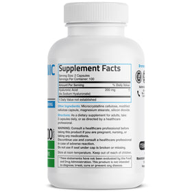 Bronson Hyaluronic Acid 200 mg capsules side view