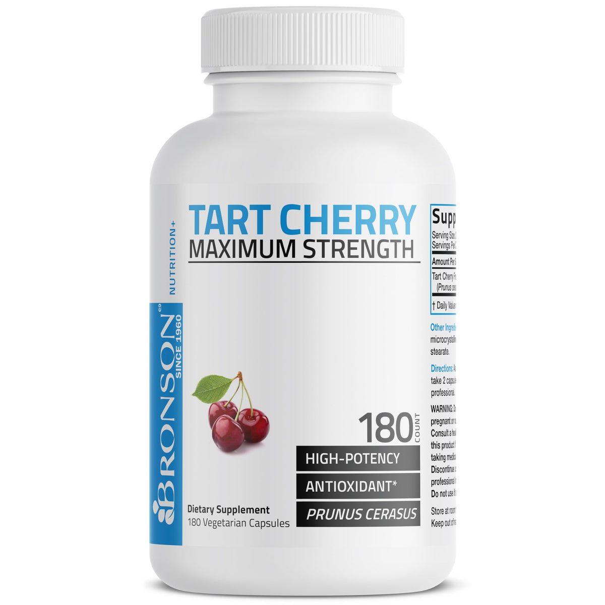 Bronson Tart Cherry Maximum Strength capsules close-up