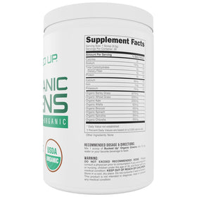 Bucked Up Greens Superfood Powder Unflavored 327g side view