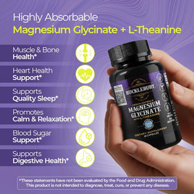 BUCKLEBURY Magnesium Glycinate Capsules side view showing capsule details