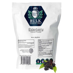 Bulk Essentials Elderberry Extract Powder 250g front view