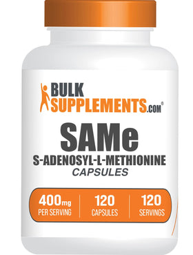 BulkSupplements S-Adenosyl-L-Methionine 400mg capsules front view