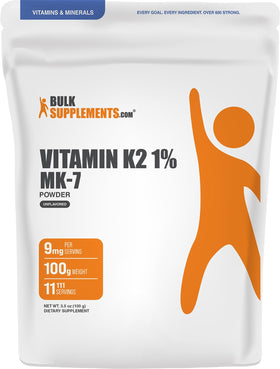 BulkSupplements Vitamin K2 MK7 Powder packaging front view
