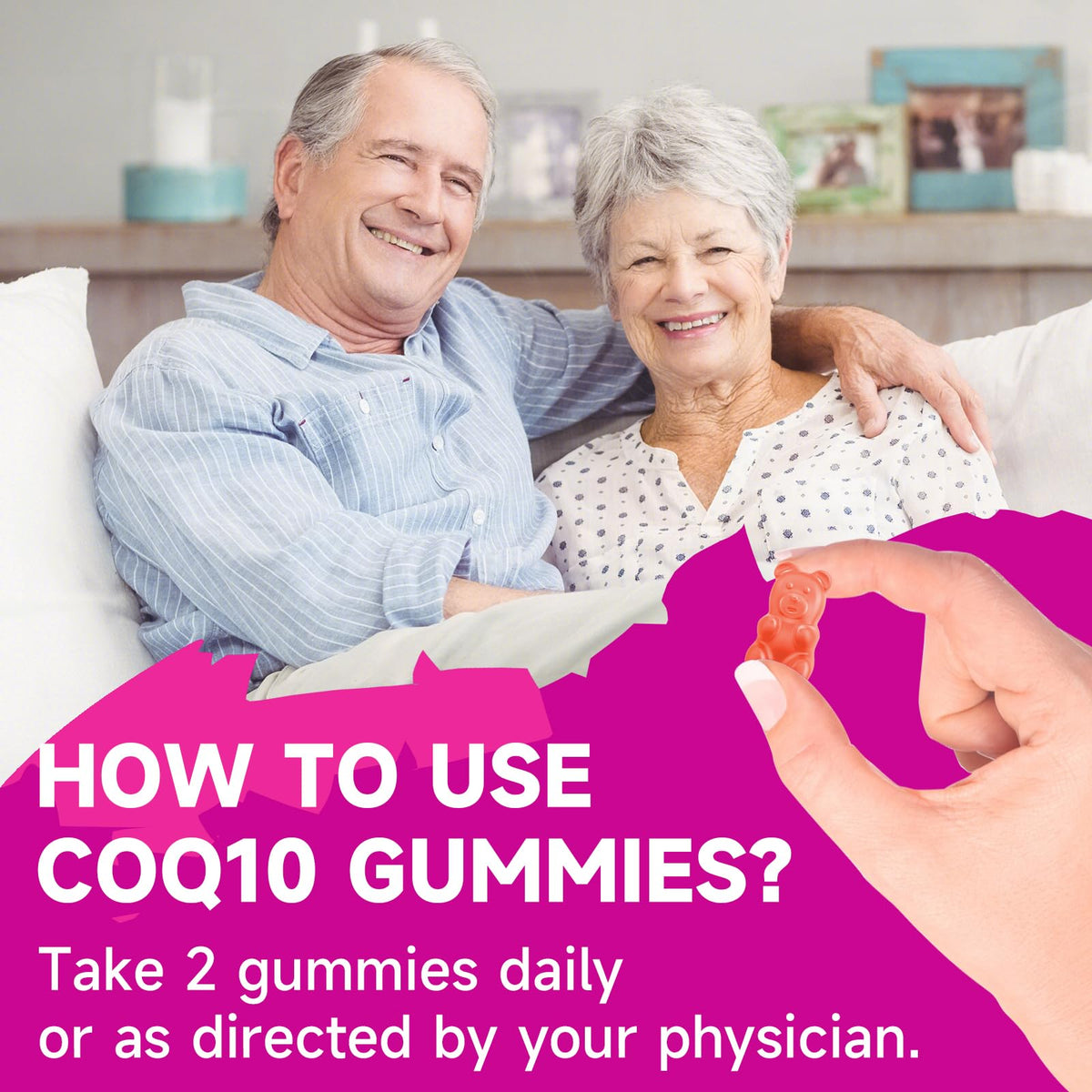 BVIVLOO CoQ10 Gummies 250mg in a hand for size reference