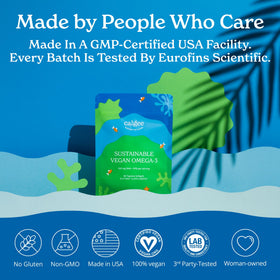 Calgee Algae Omega 3 Supplement showing ingredients list