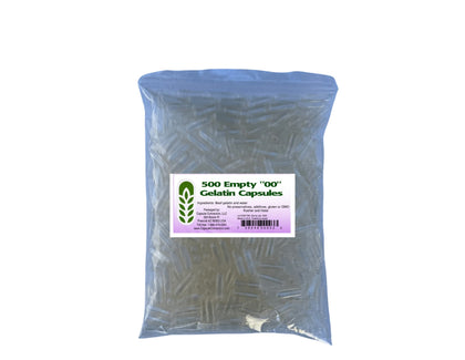 Capsule Connection empty gelatin capsules 500 count bag front view