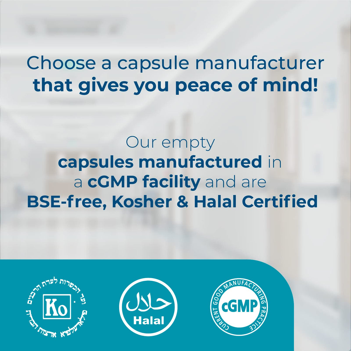 Capsuline Size 00 clear empty gelatin capsules with measuring spoon
