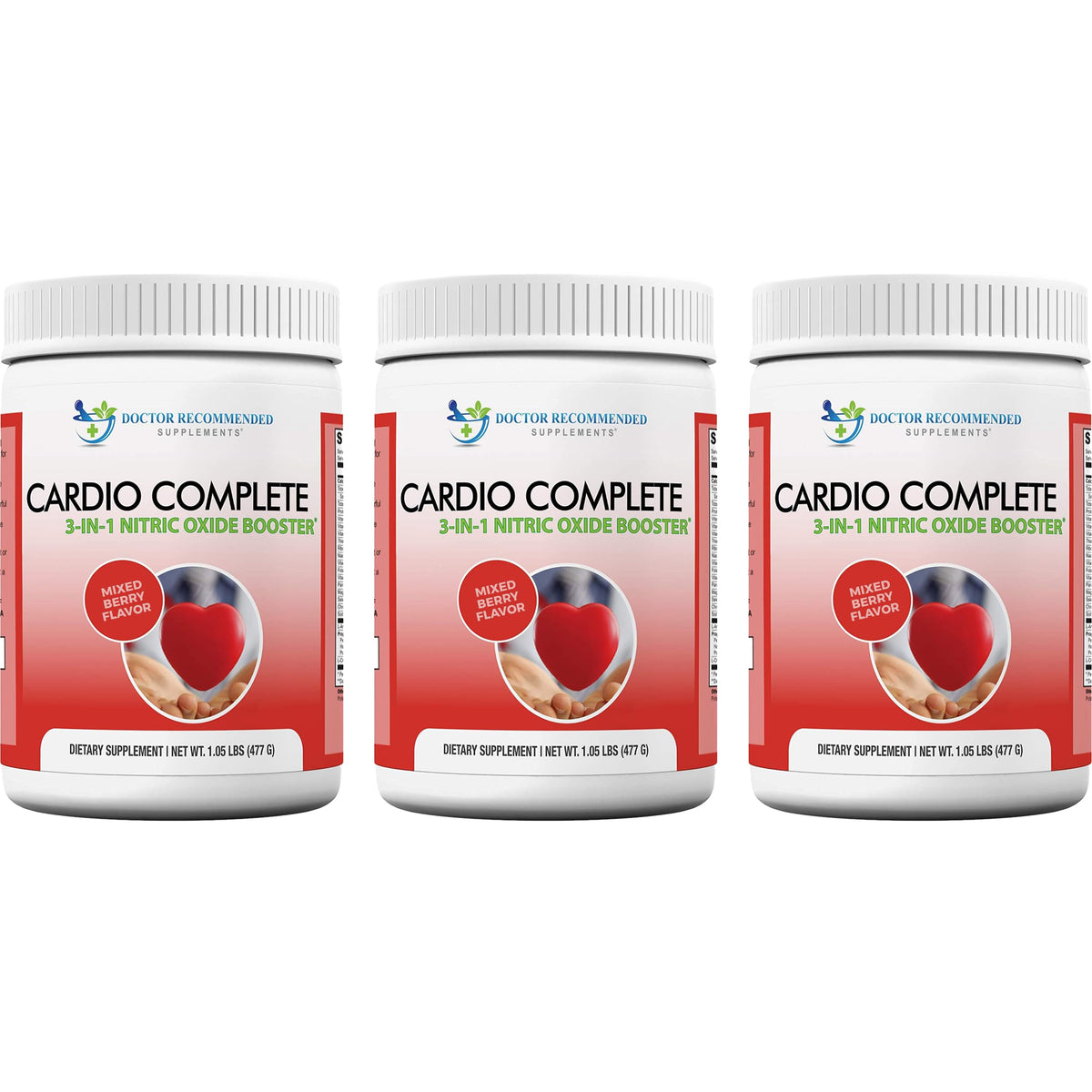 Cardio Complete Nitric Oxide support front view with packaging