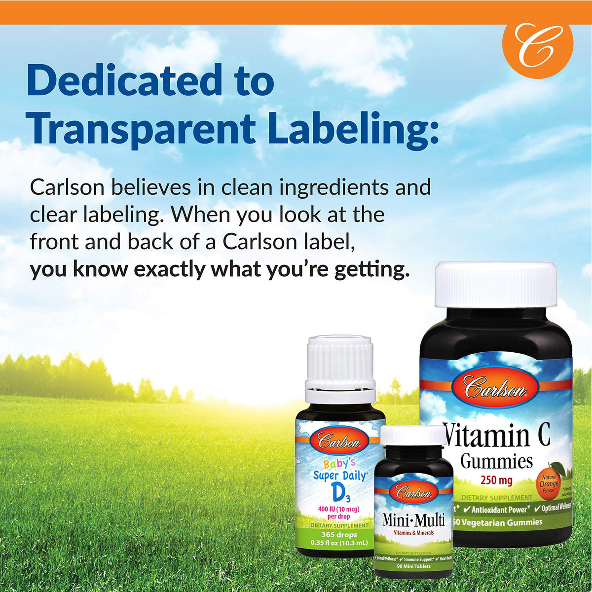 Carlson Acetyl L-Carnitine Powder 1 g packaging