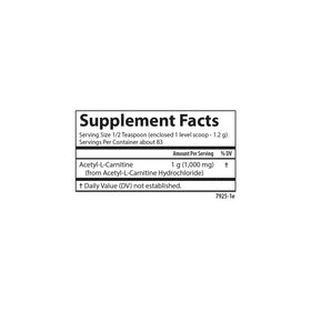 Carlson Acetyl L-Carnitine Powder 1 g scoop