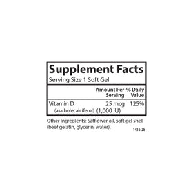 Carlson Vitamin D3 1000 IU softgels in a lifestyle setting