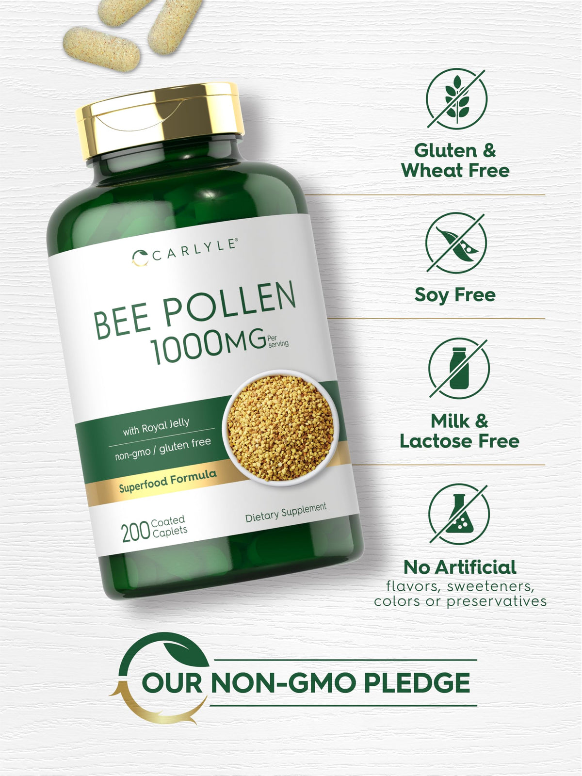 Carlyle Bee Pollen Supplement ingredients list