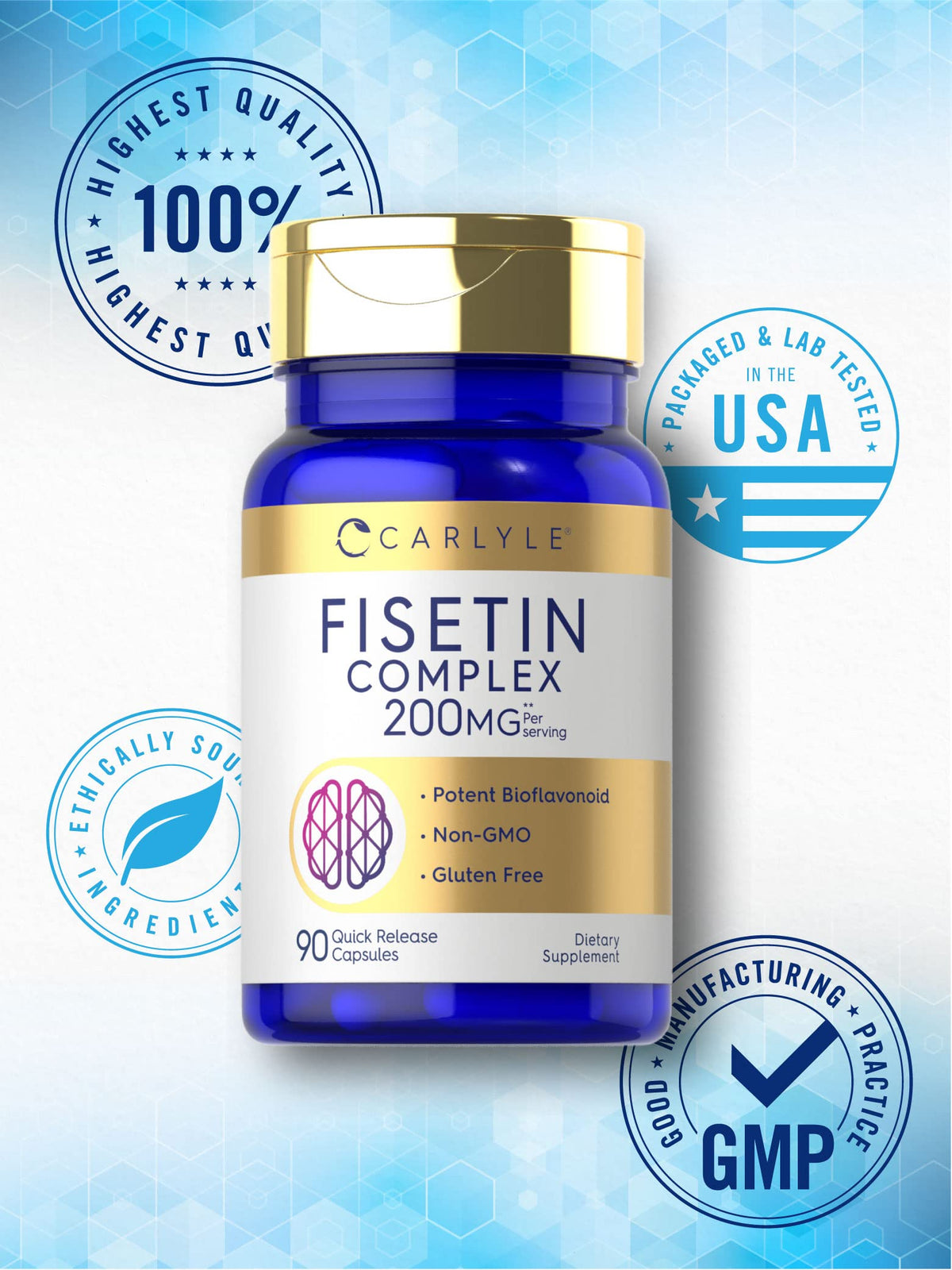 Carlyle Fisetin Complex Supplement ingredients list