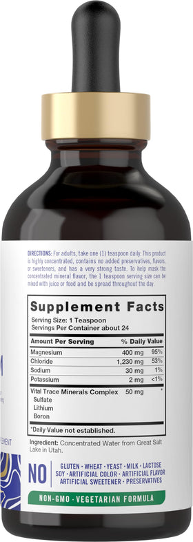 Carlyle Ionic Magnesium Liquid Complex 400mg side view