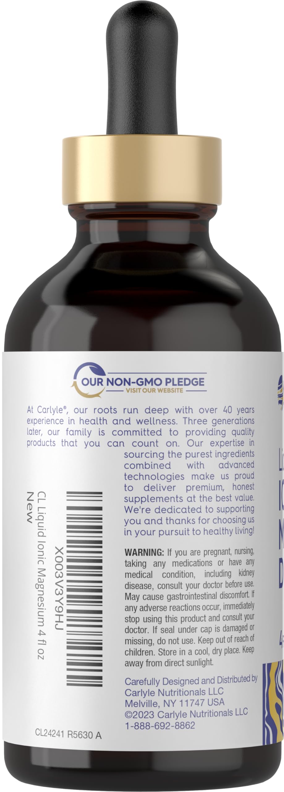 Carlyle Ionic Magnesium Liquid Complex 400mg with dropper