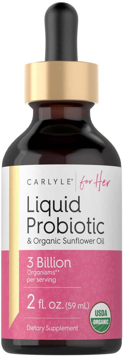 Carlyle Liquid Probiotic for Women 2 fl oz front view