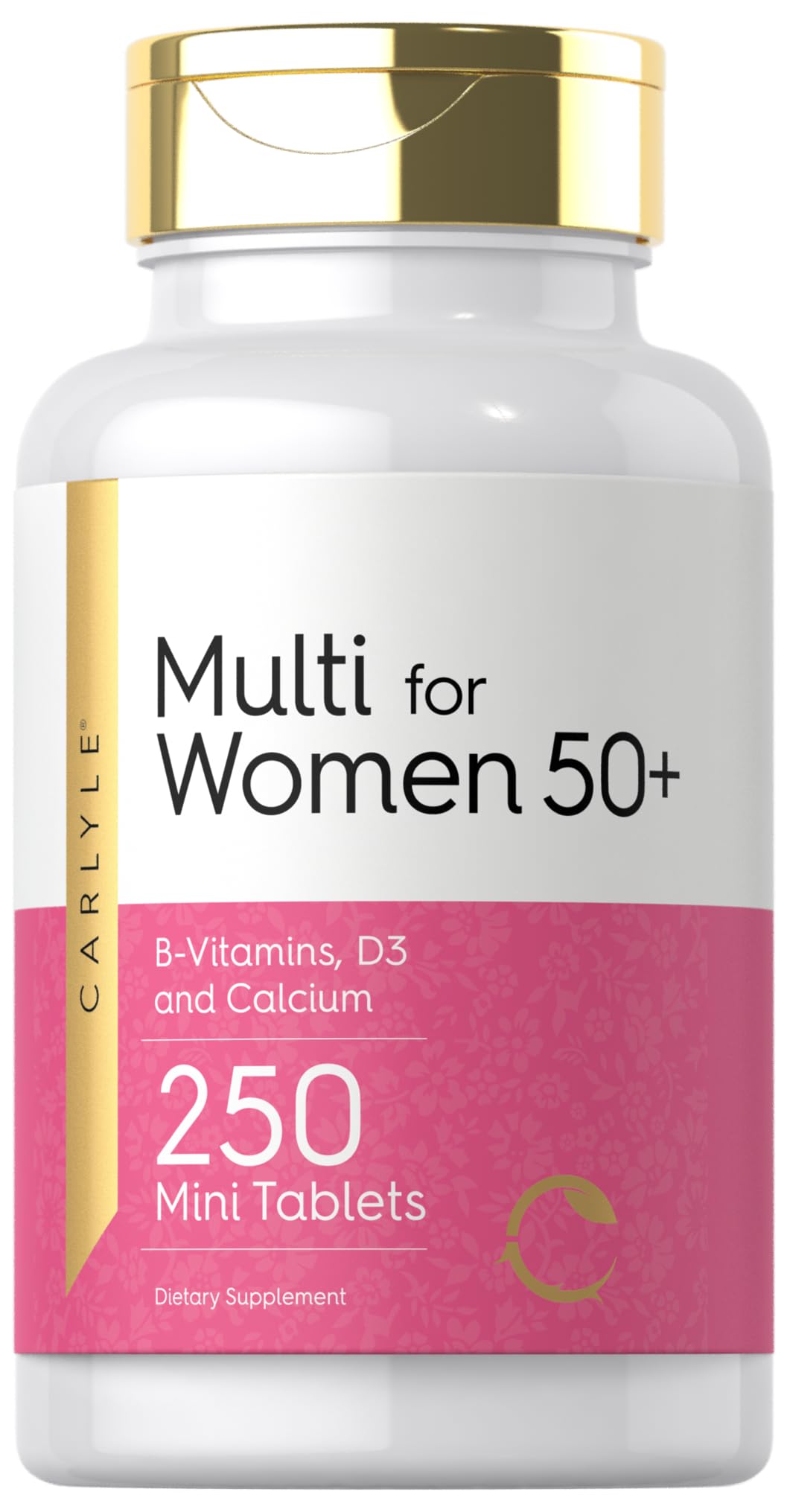 Carlyle Multivitamin for Women 50+ 250 Mini Tablets front view
