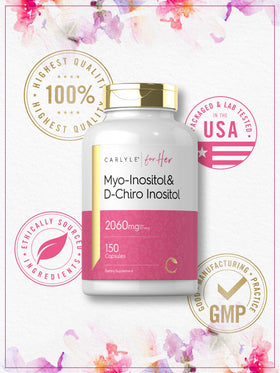 Carlyle Myo-Inositol & D-Chiro Inositol Supplement packaging